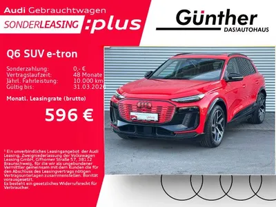Audi Audi Q6 SUV e-tron QUATTRO S LINE+WINTERRÄDER+AHK+MAT im Auto Abo von Null-Leasing