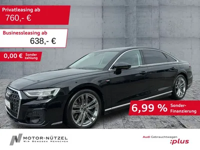 Audi Audi A8 L 60 TFSI e QU MATRIX+NAV+HuD+B&O+TV+AIR+PANO im Leasing von Null-Leasing
