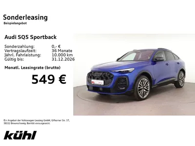 Audi Audi SQ5 Sportback TFSI 270kw S tronic edition one LE im Leasing von Null-Leasing