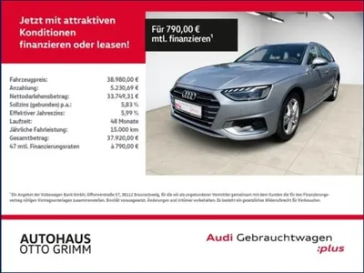 Audi Audi A4 Avant 40 TFSI advanced Leder im Auto Abo von LeasingMarkt.de