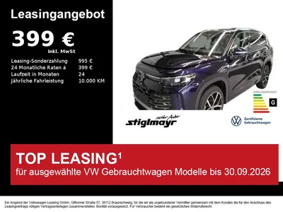 VW Volkswagen Tayron Elegance 2.0 TSI 4-Motion AHK+DCC+IQ-LIGH im Leasing von Null-Leasing