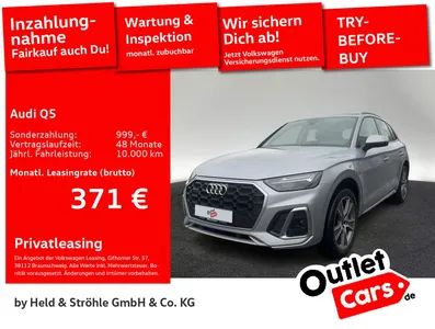 Audi Audi Q5 S line 50 TFSI e qu. AHK NAV+ LED EL.HECKKL. im Leasing von Null-Leasing