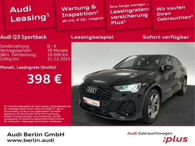 Audi Audi Q3 Sportback S line 35 TFSI S tr. AHK LED NAVI PDC im Auto Abo von LeasingMarkt.de