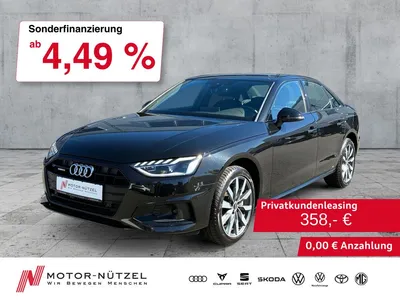 Audi Audi A4 Limousine 40 TDI QU S-TR ADVANCED LED+NAV+RFK im Leasing von Null-Leasing
