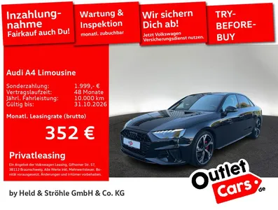 Audi Audi A4 Limousine 40 TDI S-Line Competition KAM NAV im Leasing von Null-Leasing