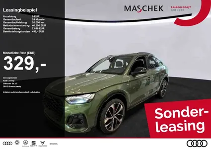 Audi Audi Q5 Sportback S Line 45 TFSI quat AHK Pano HuD b& im Leasing von Null-Leasing