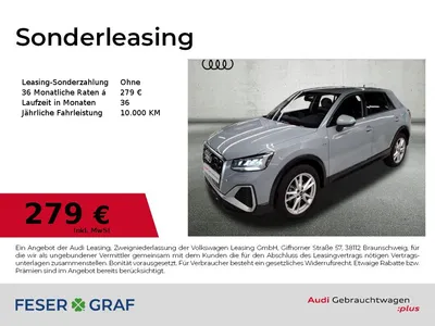 Audi AUDI Q2 30 TFSI S line AHK Navi SHZ Virtual im Auto Abo von Null-Leasing