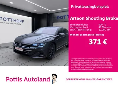 VW Volkswagen Arteon Shooting Brake 2.0 TDI DSG R-LINE AHK IQ. im Leasing von Null-Leasing