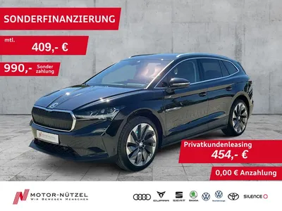 Skoda Skoda Enyaq iV 80 SUITE LEDER+MATRIX+NAVI+AHK+HuD+360° im Leasing von Null-Leasing