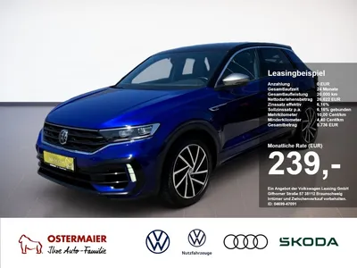VW Volkswagen T-Roc R 2.0TSI 300PS DSG 4M ACC.AKRAPOVIC.KAMERA im Leasing von Null-Leasing