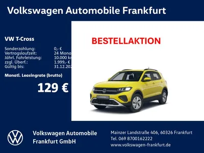 VW Volkswagen T-Cross 1.0 TSI 70 kW Life im Auto Abo von Mobile.de