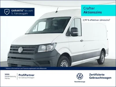 VW Volkswagen Crafter Kasten Mittel Vorb. AHK Sitzhzg. Klima im Leasing von Null-Leasing