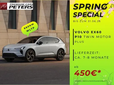 Volvo Volvo EX60 Plus P10 | Spring Special | Gewerbeangebot | Frei konfigurierbar im Leasing von LeasingMarkt.de