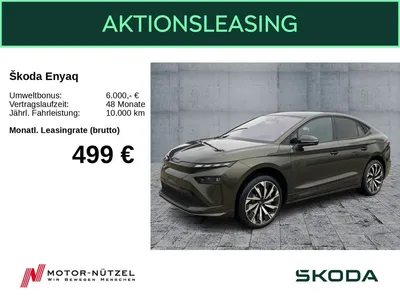 Skoda Skoda Enyaq Coupe 85x Sportline AHK MAXX WINTER 21ZOLL im Auto Abo von Null-Leasing