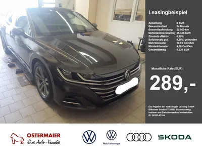 VW Volkswagen Arteon Shootingbrake R-LINE 2.0TDI 200PS DSG 4M im Leasing von Null-Leasing
