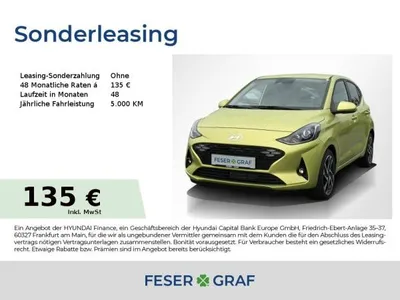 Hyundai Hyundai i10 PRIME NAVI CAM LED-TFL SHZ LHZ CARPLAY KLIMA im Auto Abo von LeasingMarkt.de