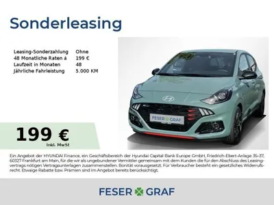 Hyundai Hyundai i10 N-LINE NAVI CAM SHZ LHZ CARPLAY LED-TFL USB im Auto Abo von LeasingTime