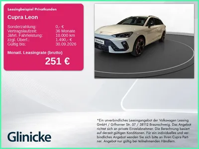 Cupra Cupra Leon Sportstourer 1.5 eTSI DSG Matrix im Leasing von Null-Leasing