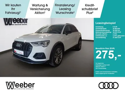 Audi Audi Q3 *AHK*NAVI*LED*19ZOLL*BLACKSTYLE*KESSY*5J GAR im Leasing von Null-Leasing