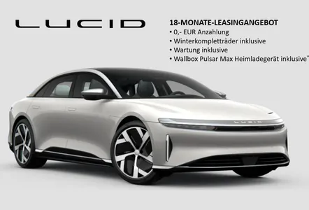 Lucid Lucid Air DREAM Range: ÜFK enthalten | Wartung enthalten | inkl. Winterräder & Wallbox im Auto Abo von LeasingTime