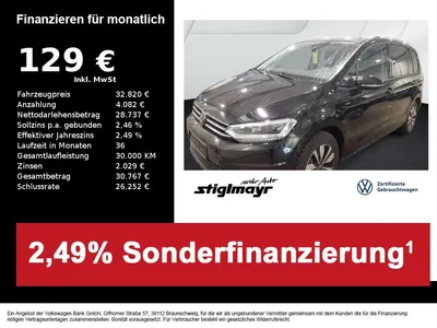 VW Volkswagen Touran GOAL 2.0 TDI DSG ACC+AHK+IQ-LIGHT+NAVI im Leasing von Null-Leasing