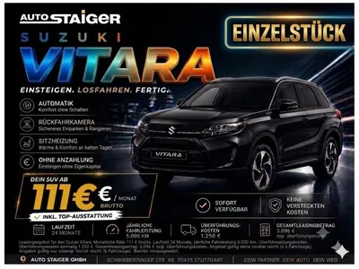 Suzuki Suzuki Vitara Comfort Automatik🔥Top Ausstattung🔥 im Leasing von LeasingMarkt.de