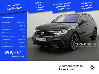 VW Volkswagen Tiguan R MEMORY KAM 360° CARPLAY SHZ LED MATRIX im Auto Abo von Null-Leasing