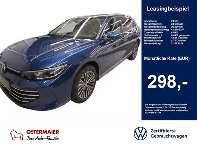 VW Volkswagen Passat Variant ELEGANCE 2.0TDI 193PS DSG 4M ACC. im Leasing von Null-Leasing