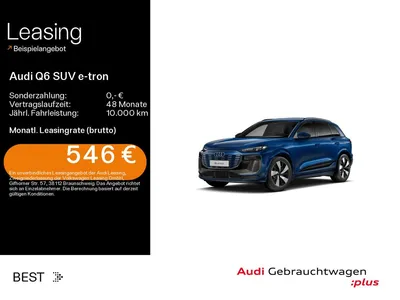 Audi Audi Q6 SUV e-tron 55 quattro S-LINE*NAVI*MATRIX*WÄRM im Auto Abo von Null-Leasing