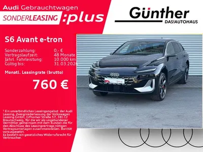 Audi Audi S6 Avant e-tron EXCLUSIVE+SITZBELÜFTU+LUFTFEDERU im Auto Abo von Null-Leasing