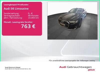 Audi Audi S6 Limousine 3.0 TDI qu. LED Pano Massage 360° im Leasing von Null-Leasing