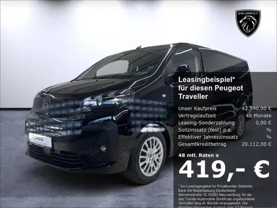 Peugeot Peugeot Traveller Active L3 Diesel 180 8-Sitzer El. Schi im Leasing von Null-Leasing