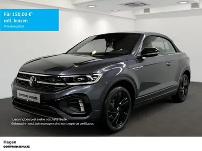 VW Volkswagen T-Roc Cabriolet R-Line 1.5 l TSI 150 DSG BLACK A im Leasing von Null-Leasing