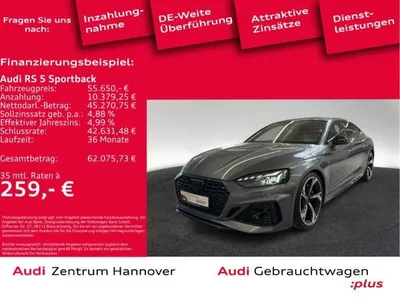 Audi Audi RS5 RS 5 Sportback 2.9 TFSI quattro HuD PANO MASSAGE im Auto Abo von LeasingMarkt.de