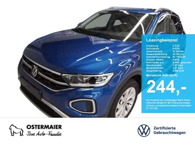 VW Volkswagen T-Roc STYLE 2.0TDI 150PS DSG NP.51T AHK.NAVI.5JG im Auto Abo von Null-Leasing