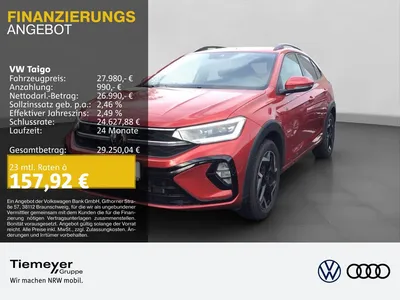 VW Volkswagen Taigo 1.5 TSI DSG R-LINE MATRIX KAMERA LM17 AHK im Auto Abo von Null-Leasing