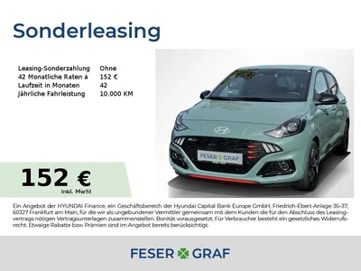 Hyundai Hyundai i10 N-LINE NAVI CAM SHZ LHZ CARPLAY LED-TFL USB im Auto Abo von Mobile.de