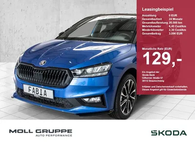 Skoda Skoda Fabia 1.5 TSI DSG Monte Carlo 2xKLIMA ACC AUT KA im Leasing von Null-Leasing