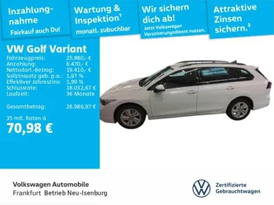 VW Volkswagen Golf VIII Variant 1.5 eTSI DSG Life Digitaler Radioempfang DAB+ LED Heckleuchten Sitzheizung im Auto Abo von LeasingMarkt.de