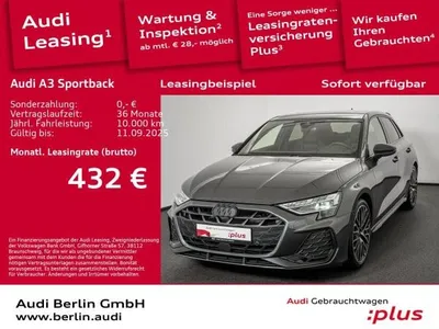 Audi Audi A3 Sportback S line 35 TDI S tr. AHK STDHZG HUD im Auto Abo von LeasingMarkt.de