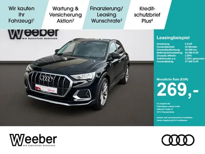 Audi Audi Q3 *AHK*NAVI*LED*GRA*KESSY*SHZ*LM*5J GAR AHK im Leasing von Null-Leasing