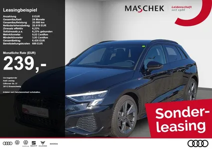 Audi Audi A3 Sportback S line 35 TDI S tronic Black AHK Na im Leasing von Null-Leasing