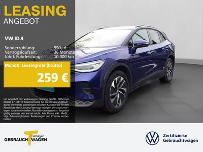 VW Volkswagen ID.4 PURE PANO NAVI WÄRMEPUMPE IQ.LIGHT im Auto Abo von Null-Leasing