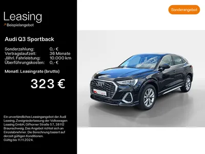 Audi AUDI Q3 Sportback 35 TDI quattro S-LINE NAVI*LED*KAMERA im Auto Abo von Null-Leasing