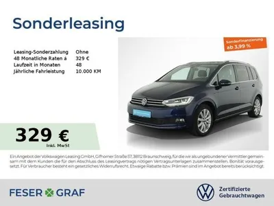 VW Volkswagen Touran Highline 2.0 TDI DSG Navi AHK Kamera LED im Auto Abo von LeasingMarkt.de