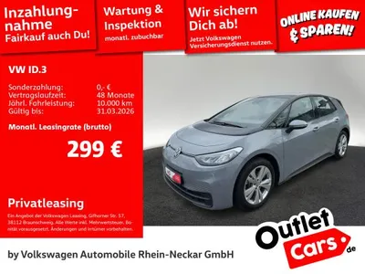 VW Volkswagen ID.3 Pro Navi PDC LED uvm. im Auto Abo von LeasingMarkt.de