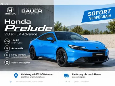 Honda Honda Prelude 2.0 e:HEV Advance | sofort verfügbar! im Leasing von LeasingMarkt.de