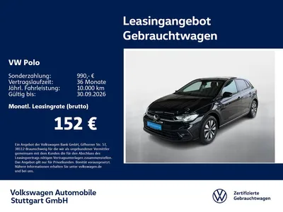 VW Volkswagen Polo Goal 1.0 TSI Navi ACC LED PDC SHZ im Leasing von Null-Leasing