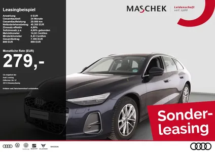 Audi Audi A6 Avant TDI quattro Pano AHK Matrix Assistenzpk im Leasing von Null-Leasing