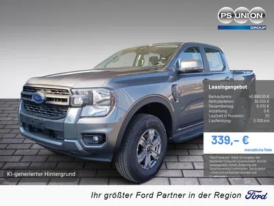 Ford Ford Ranger 2.0 XLT DoKa PDC SHZ KAMERA NAVI AHK ACC im Leasing von Null-Leasing
